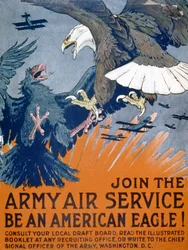 Bli med i Army Air Service, vær en amerikansk ørn!, ca. 1917